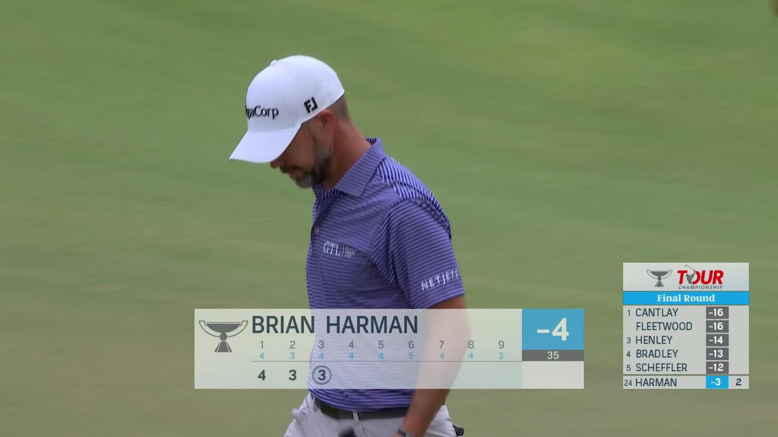 Brian Harman makes birdie on No. 3 at TOUR Championship