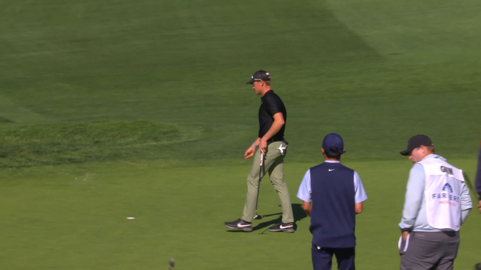Vincent Norrman makes birdie on No. 10 at Farmers