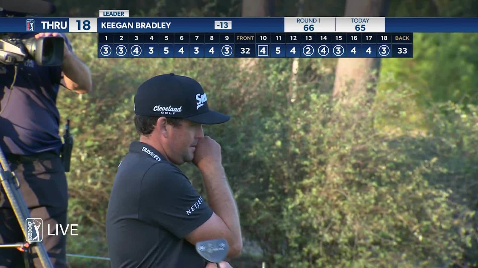 Keegan Bradley makes birdie on No. 18 in Round 2 at Sanderson Farms