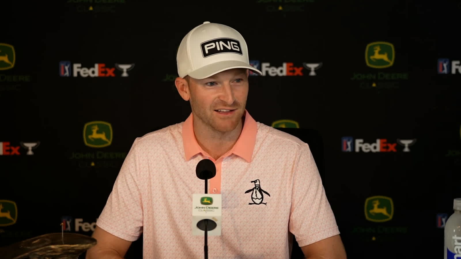 Brian Campbell’s news conference after winning John Deere