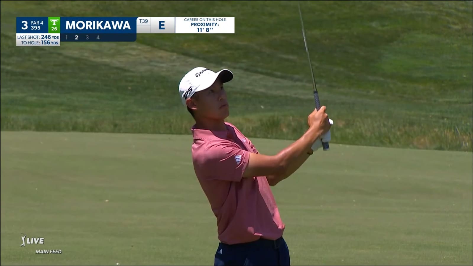 Collin Morikawa makes bounce-back birdie on No. 3 at the Memorial