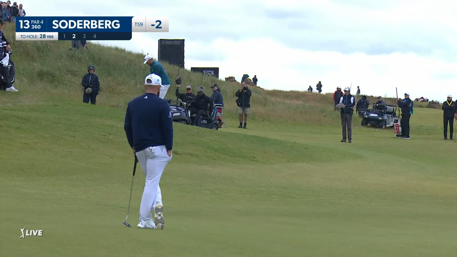Sebastian Soderberg spins second to set up birdie at Genesis Scottish Open