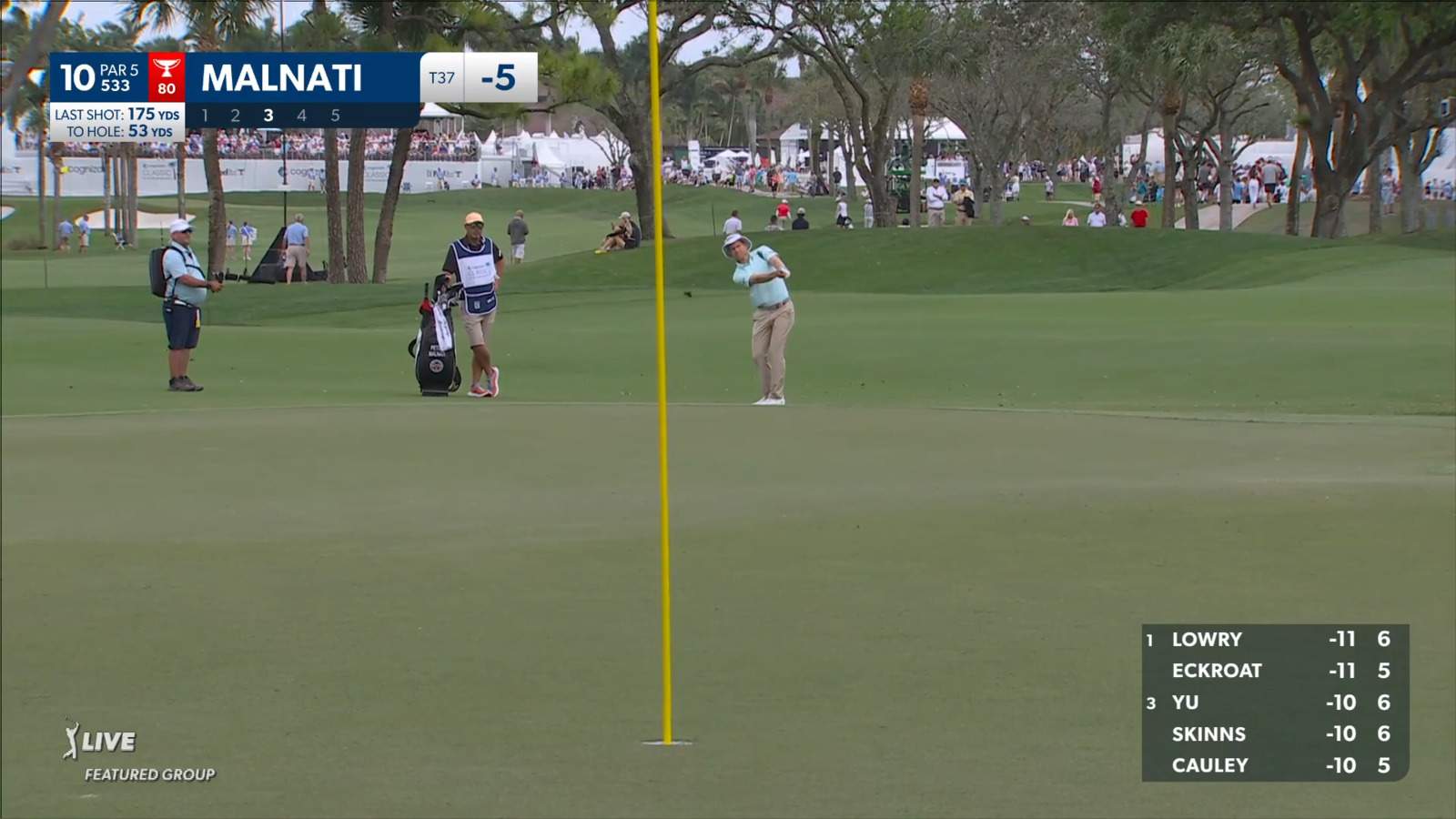 Peter Malnati pitches it close to set up birdie at Cognizant Classic