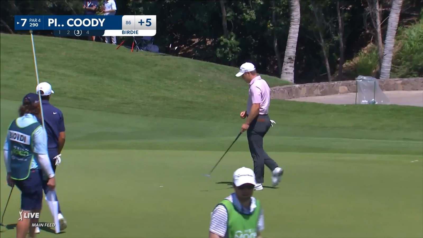 Pierceson Coody makes much needed 13-footer for birdie at Mexico Open