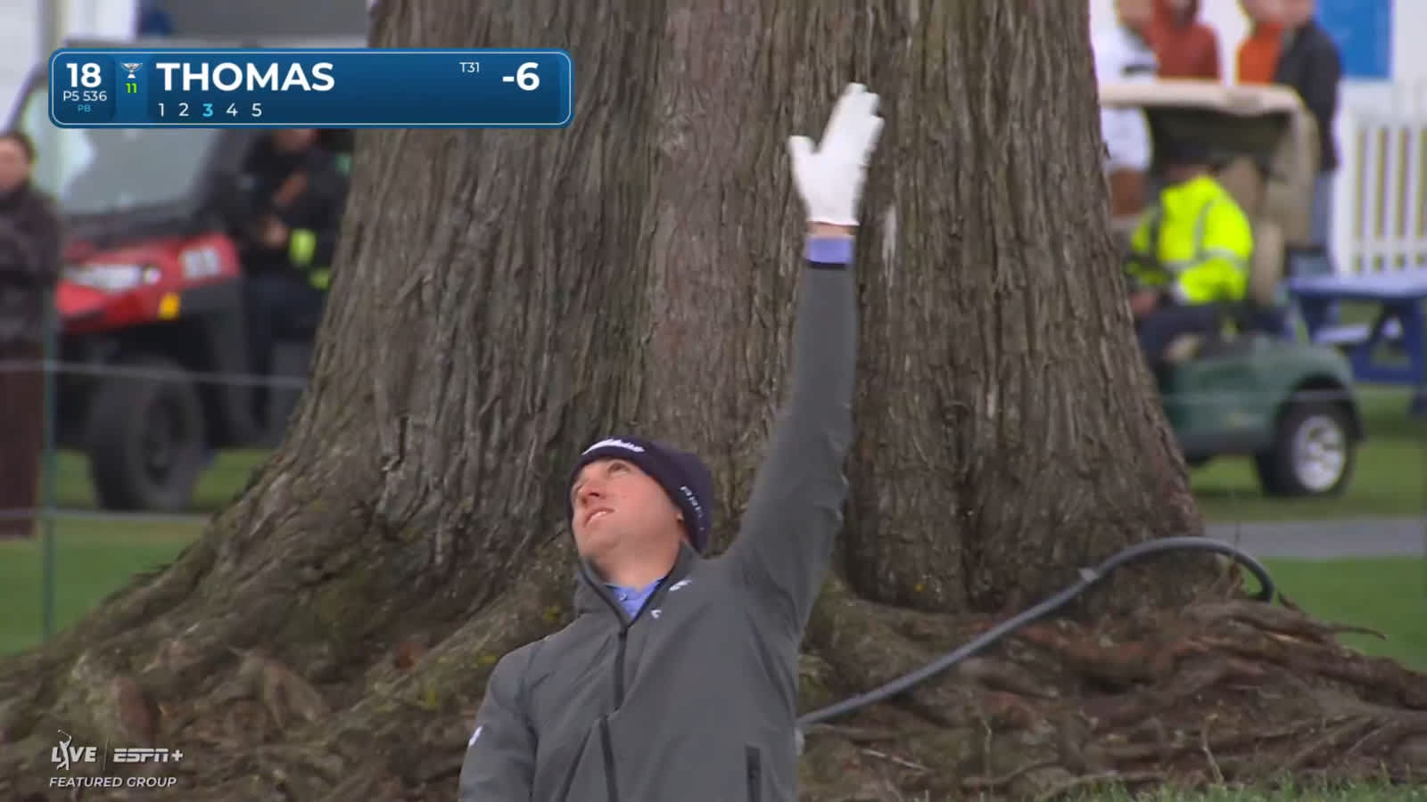 Justin Thomas' insane eagle hole-out at AT&T Pebble Beach