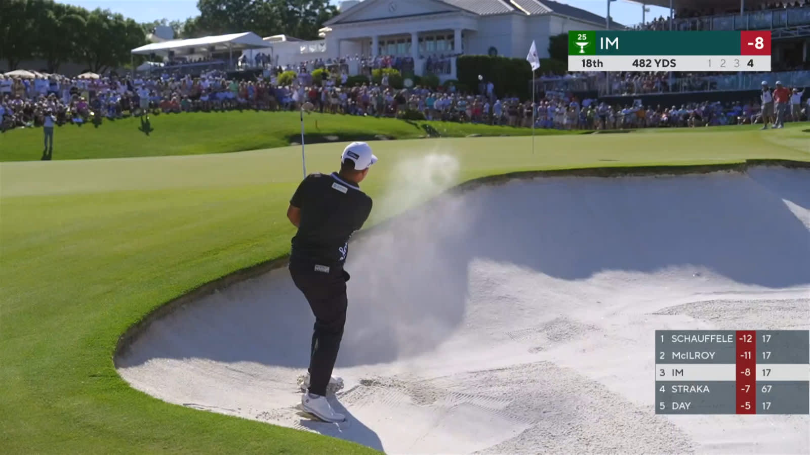 Sungjae Im holes out from bunker to save par at Wells Fargo