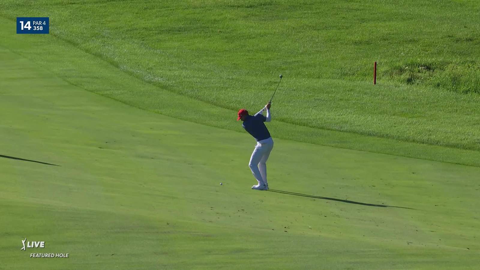 Jorge Campillo makes birdie from the fringe at John Deere