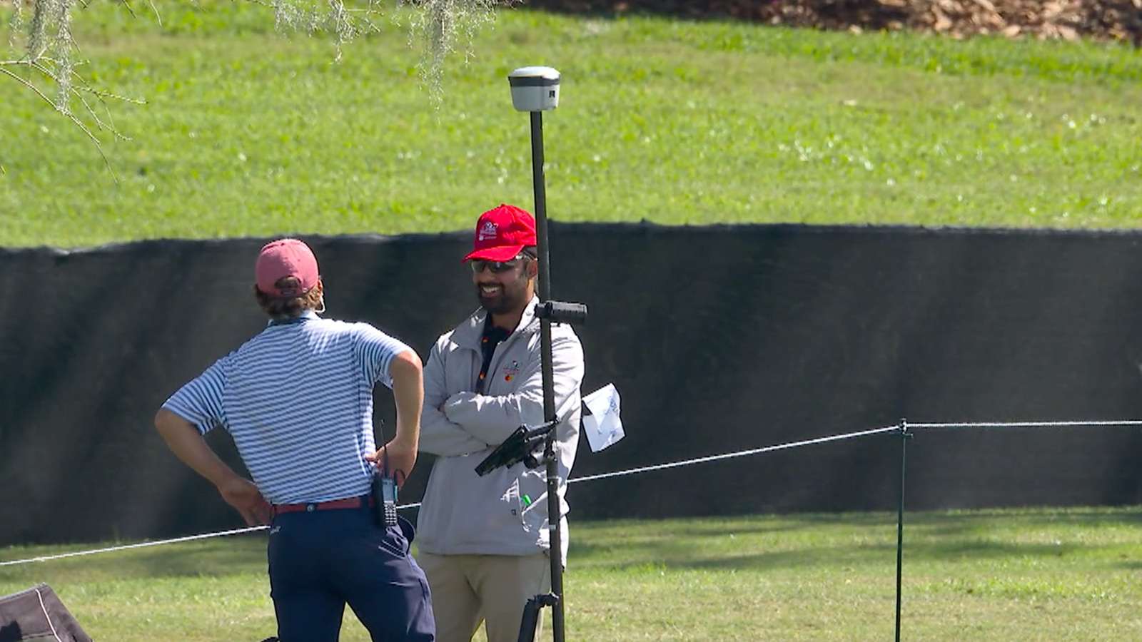 PGA TOUR Rules Official uses ShotLink camera to review Wyndham Clark’s tee shot on No. 3