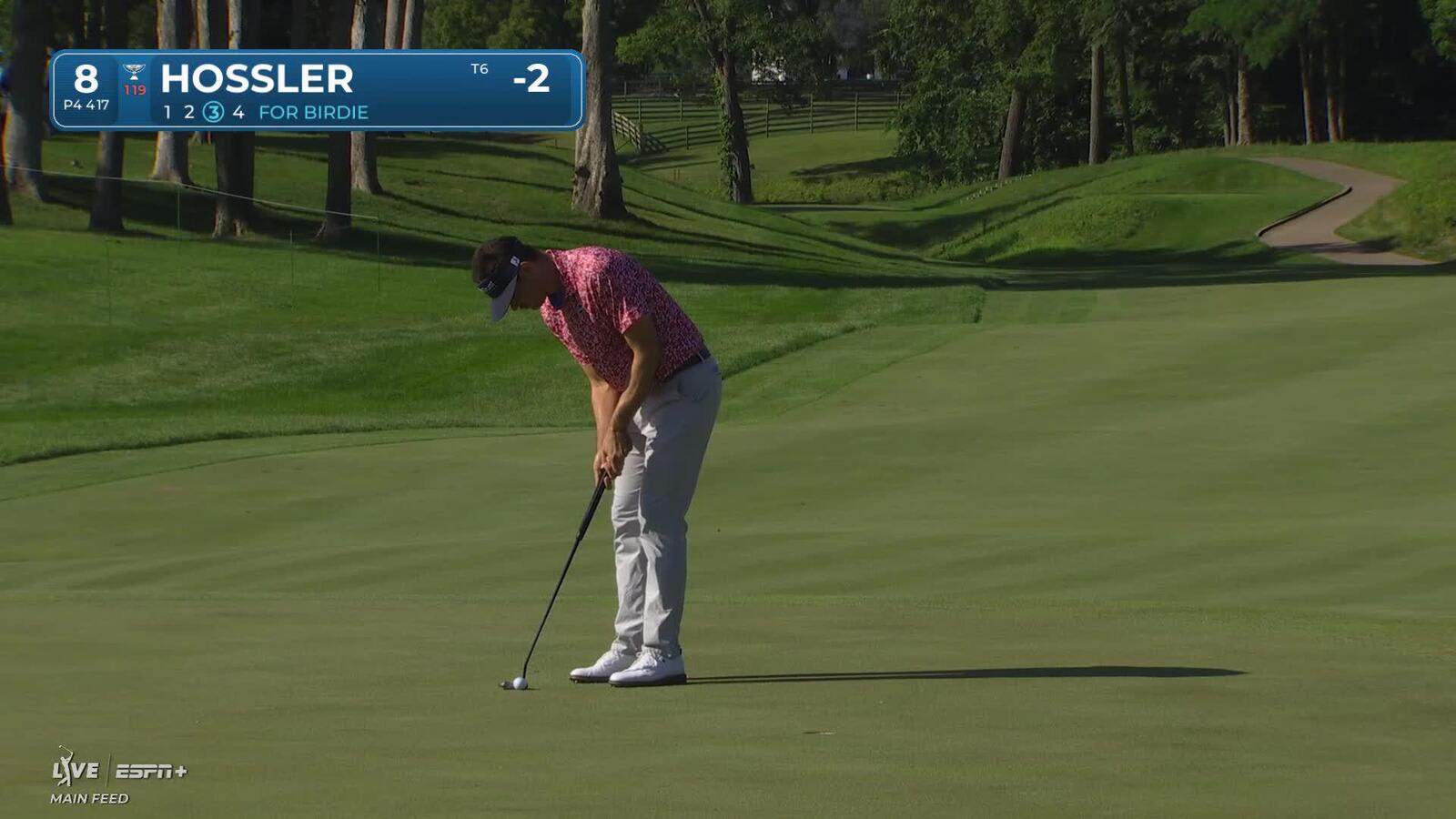 Beau Hossler makes birdie on No. 8 at John Deere