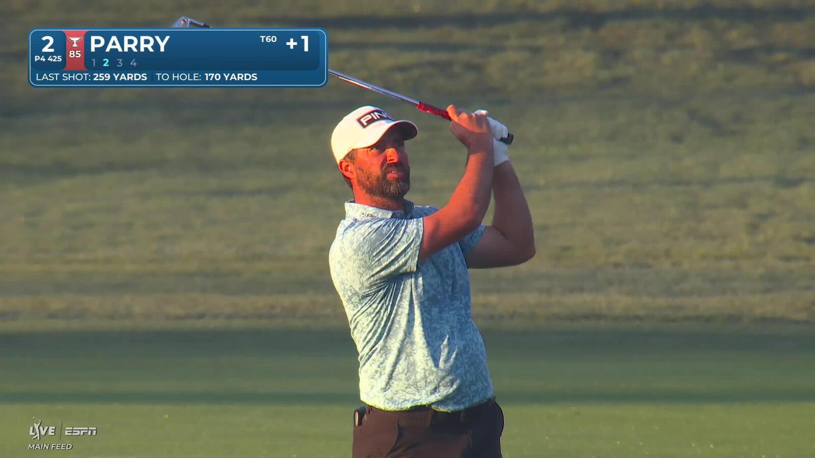John Parry hits 169-yard approach to 8 feet, sets up birdie on No. 2 at Valspar