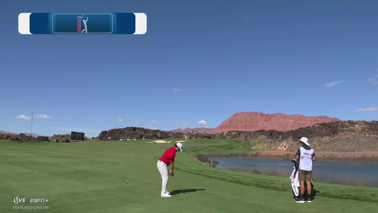 Aldrich Potgieter sends 159-yard approach to 4 feet, taps in for birdie on No. 6 at Bank of Utah