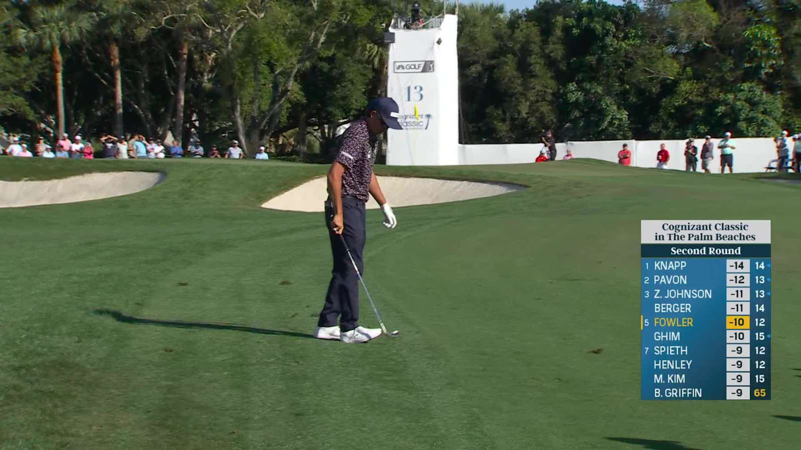 Rickie Fowler wedges second close to set up birdie at Cognizant Classic
