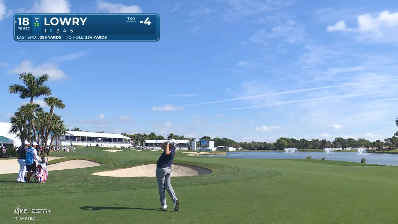 Shane Lowry reaches green in two leading to birdie at Cognizant Classic