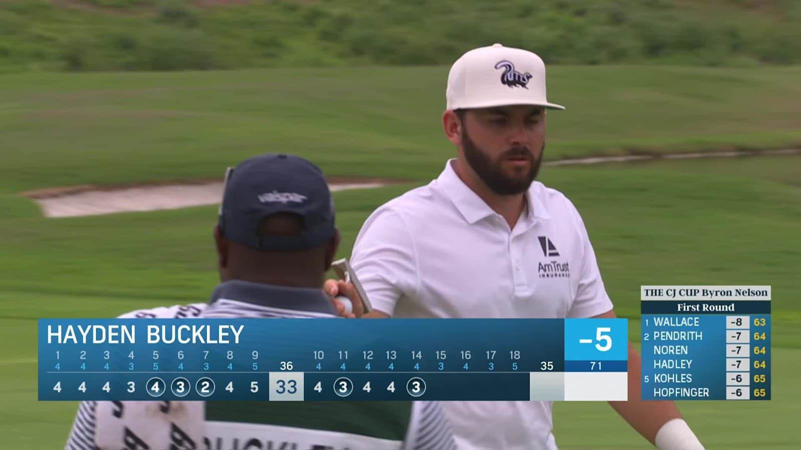 Hayden Buckley's chip yields birdie at CJ CUP Byron Nelson