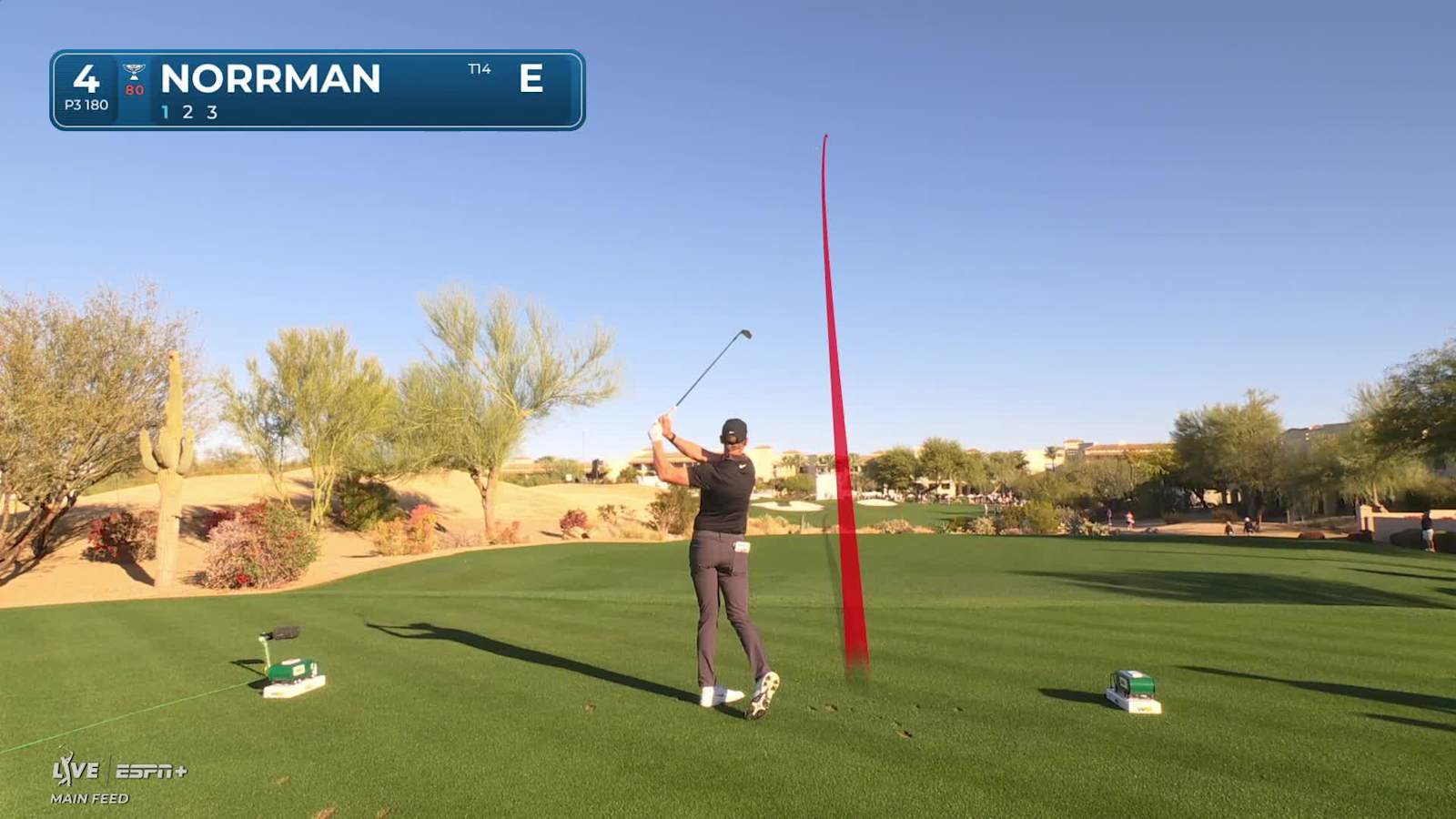 Vincent Norrman sticks tee shot close and birdies at WM Phoenix Open