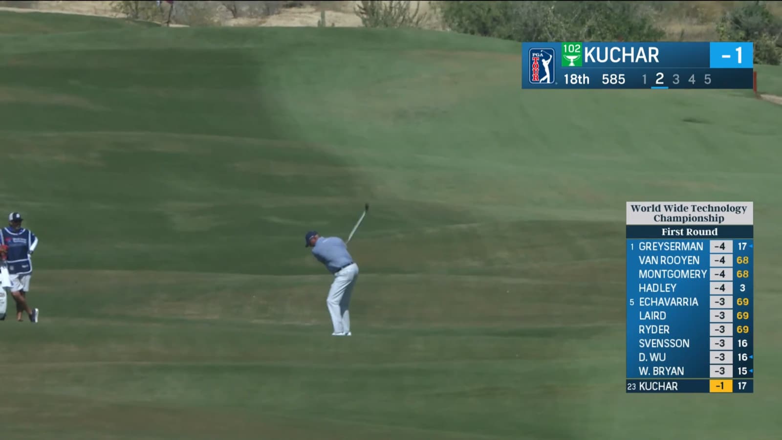 Matt Kuchar reaches in two to set up birdie at World Wide Technology