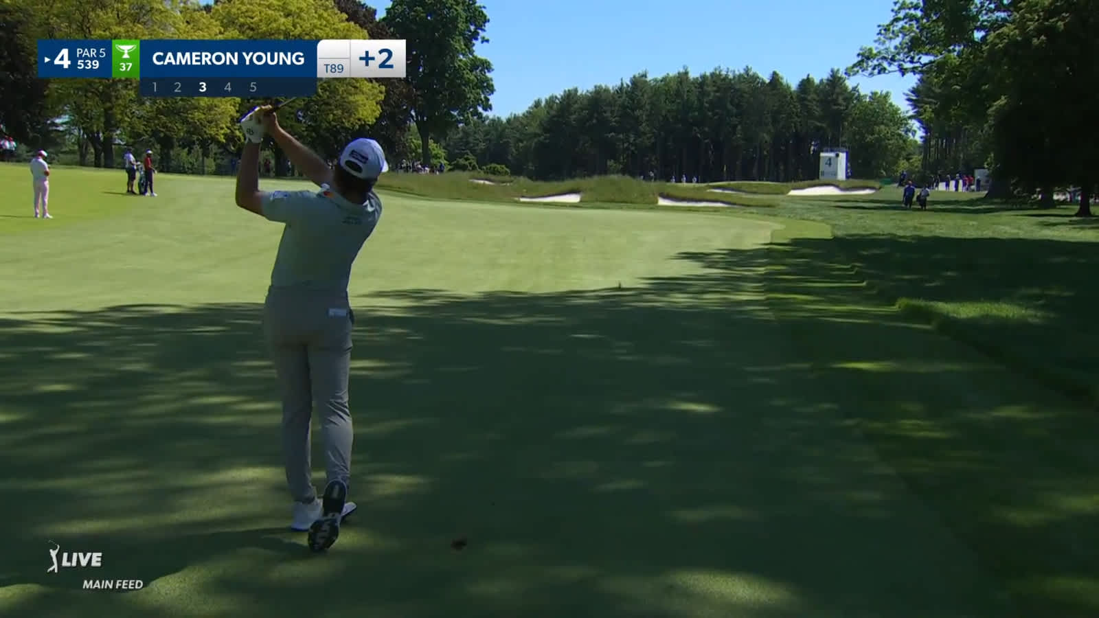 Cameron Young throws a dart to set up birdie at RBC Canadian
