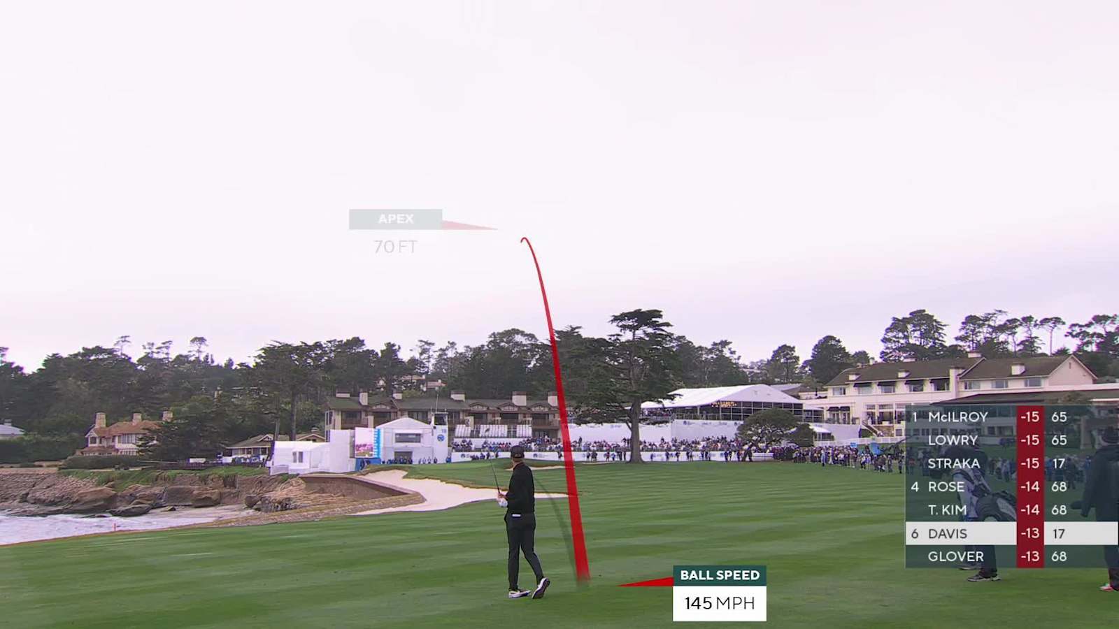 Cam Davis gets home in two to set up birdie at AT&T Pebble Beach