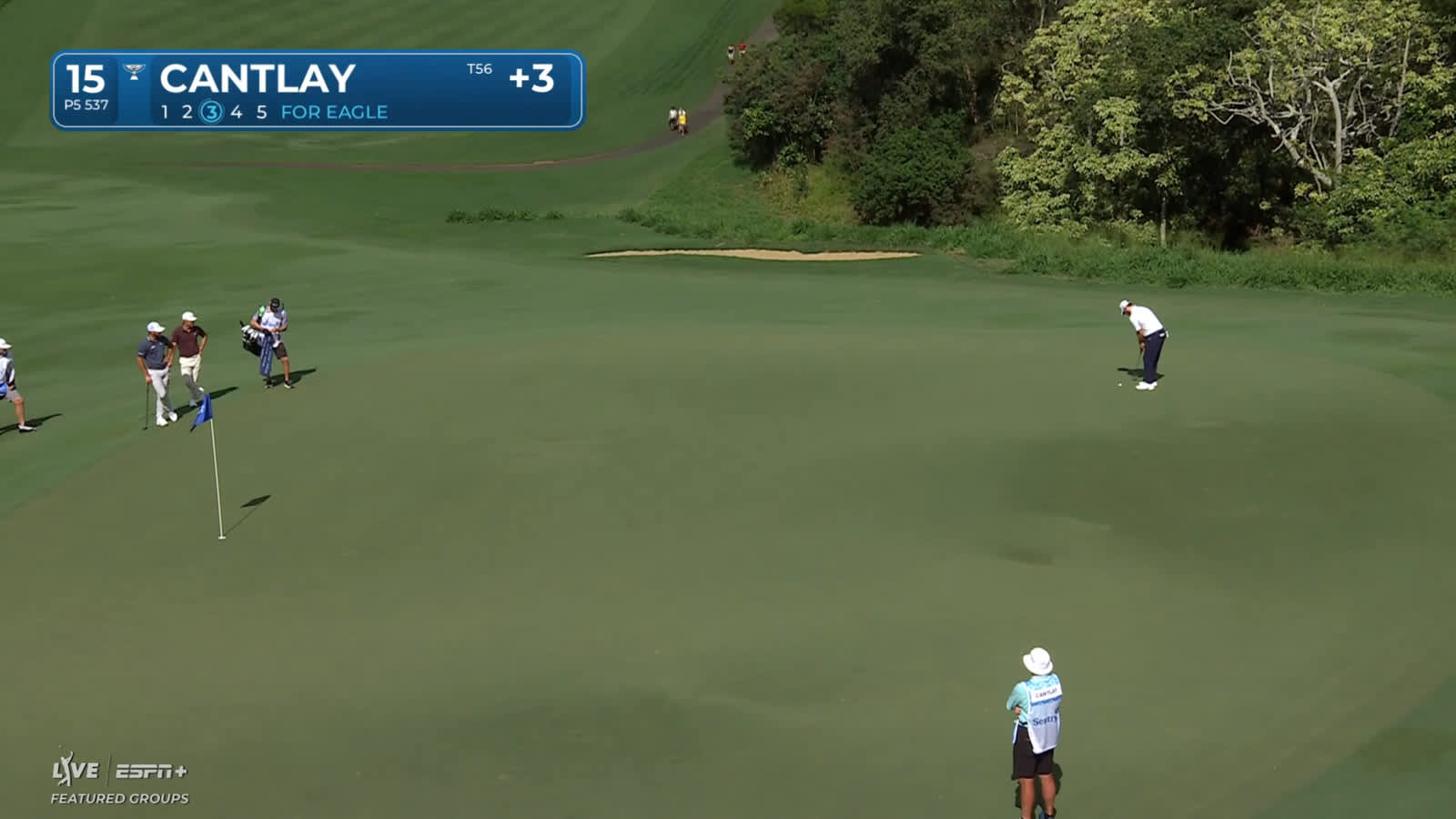 Patrick Cantlay hits nice lag putt to set up birdie at The Sentry