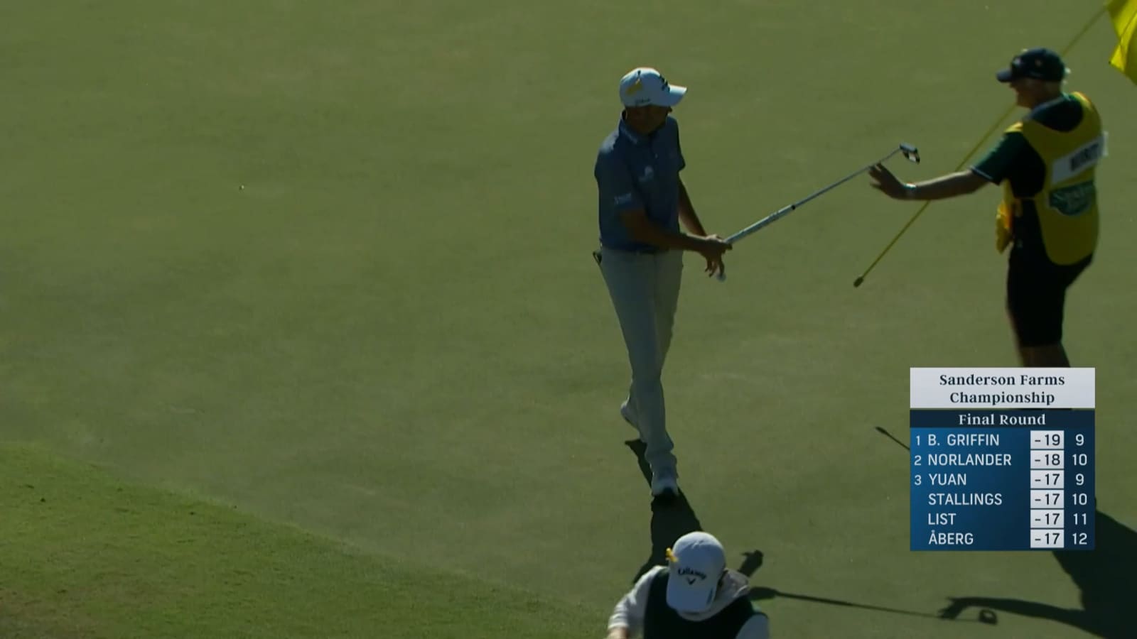 Troy Merritt makes eagle putt at Sanderson Farms