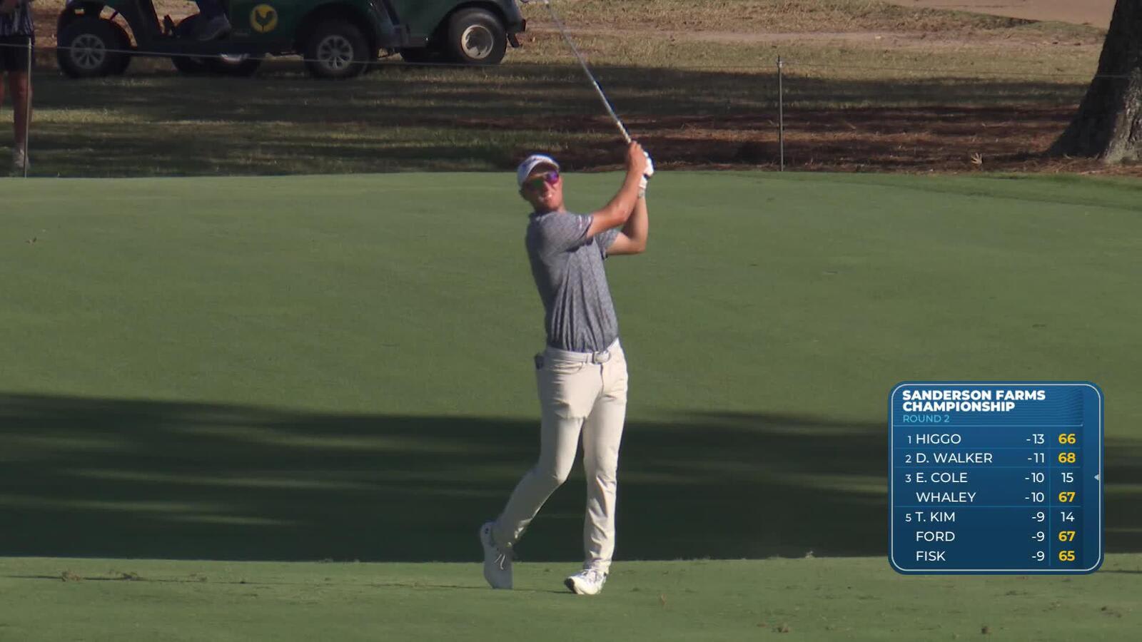 Tim Widing hits 167-yard approach to 10 feet, sets up birdie on No. 18 at Sanderson Farms
