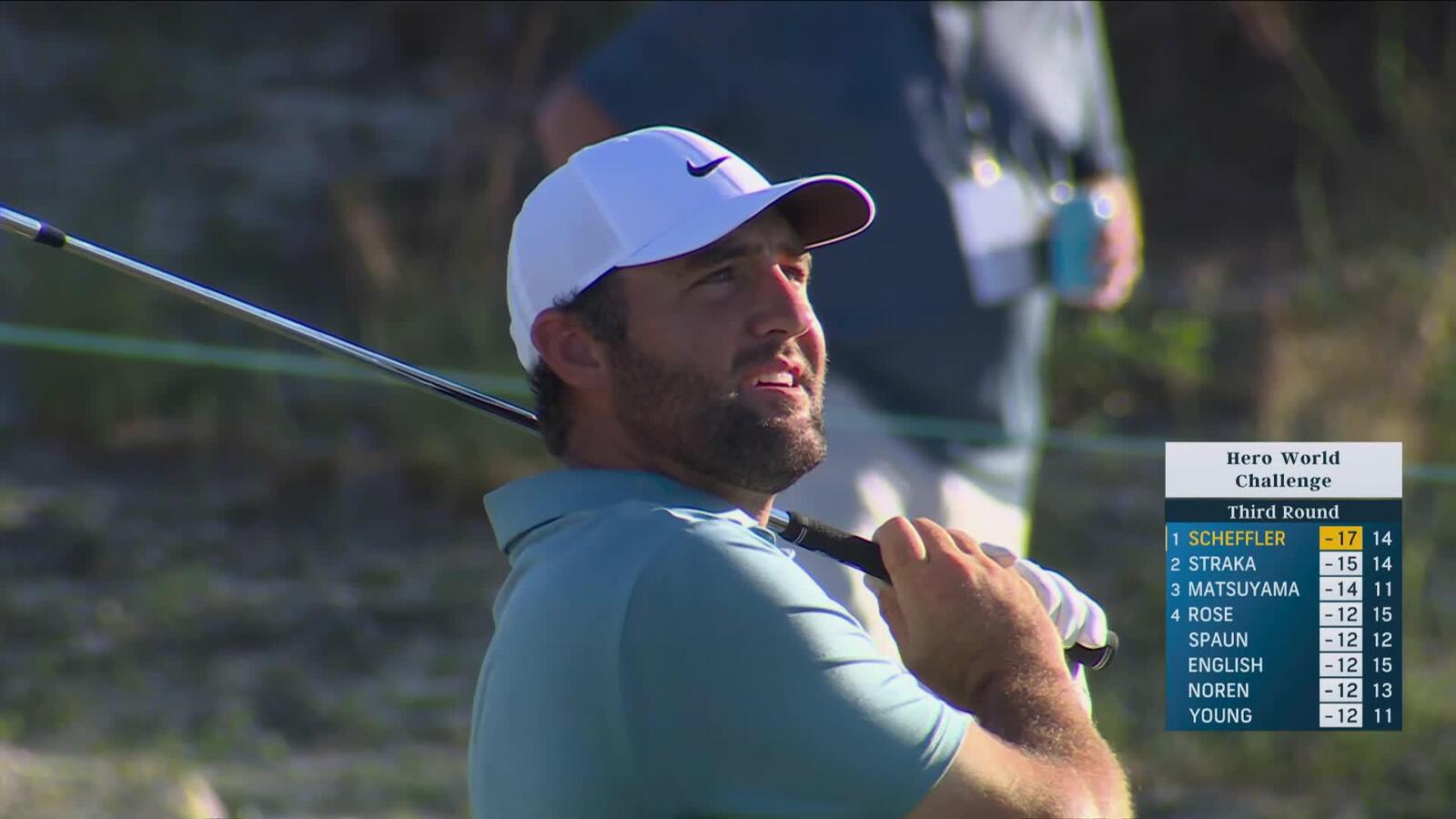 Scottie Scheffler reaches par-5 No. 15 in two, makes birdie at Hero World Challenge