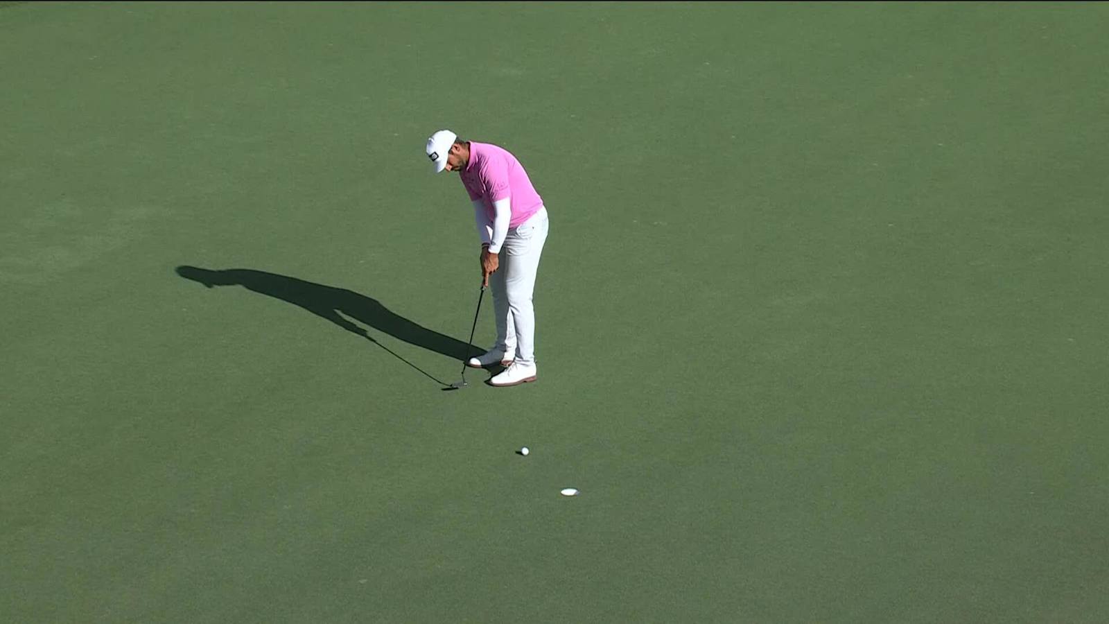 Matthieu Pavon converts birdie at Hero World Challenge