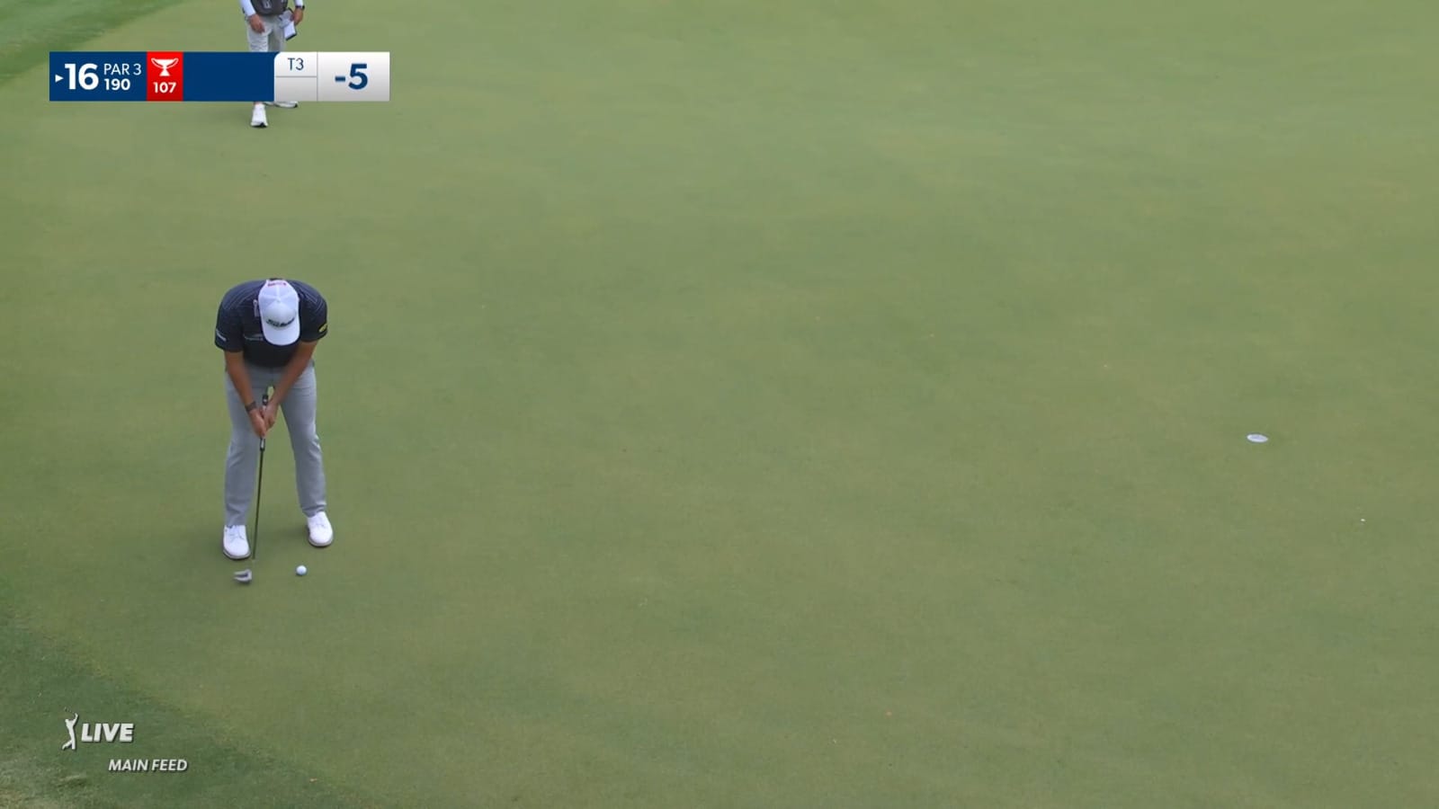 Davis Riley sends in 16-footer for birdie at Charles Schwab