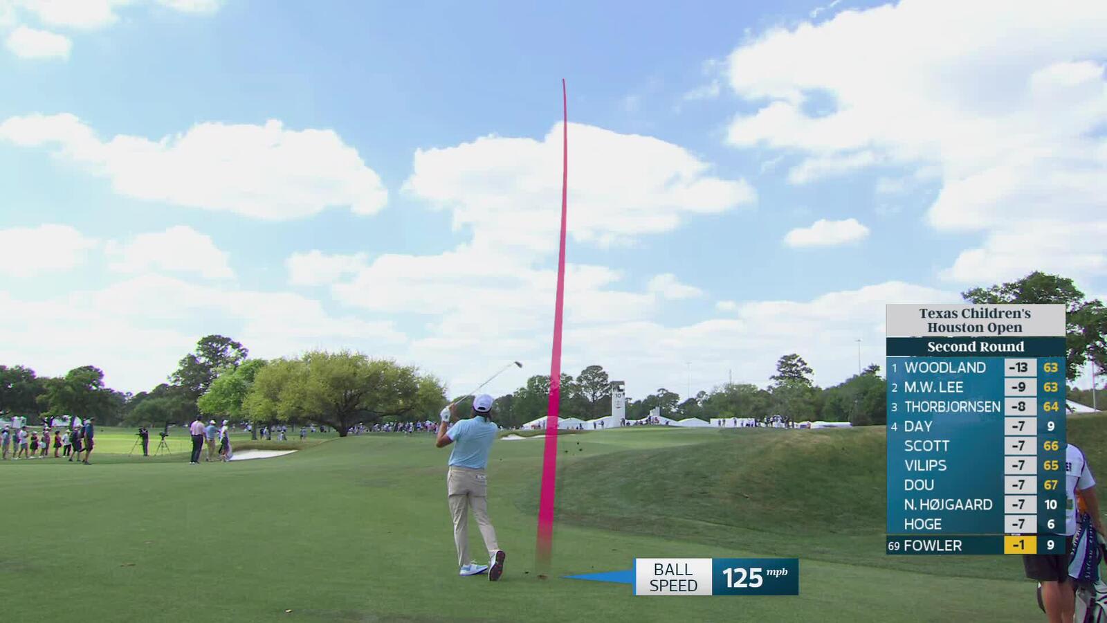 Rickie Fowler makes birdie on No. 10 at Texas Children's