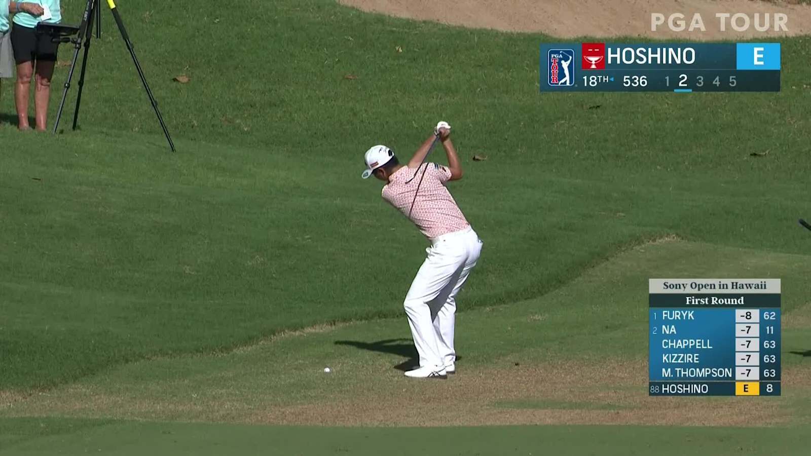 Rikuya Hoshino makes birdie on No. 18 at Sony Open