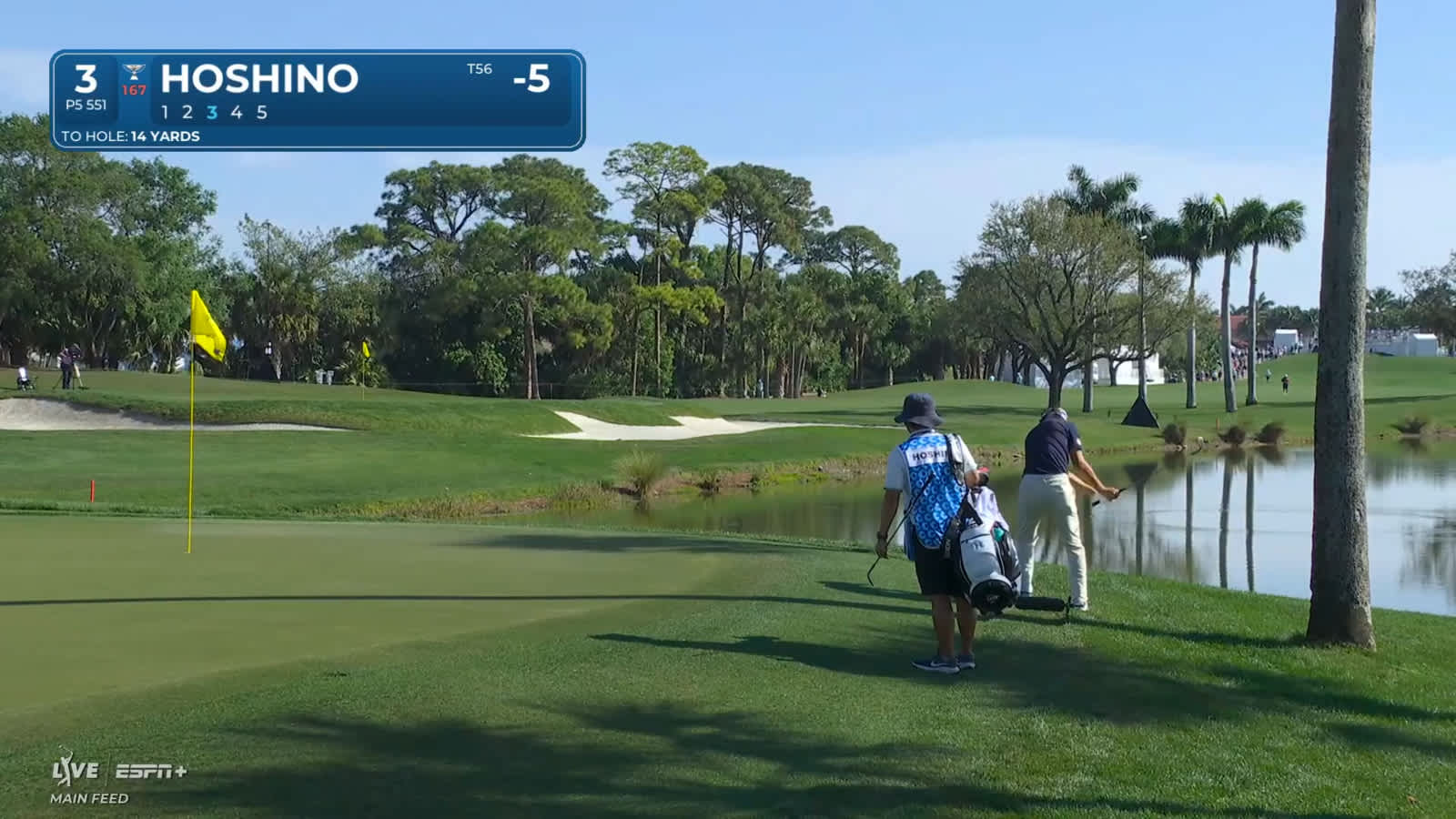 Rikuya Hoshino chips in from rough for eagle at Cognizant Classic