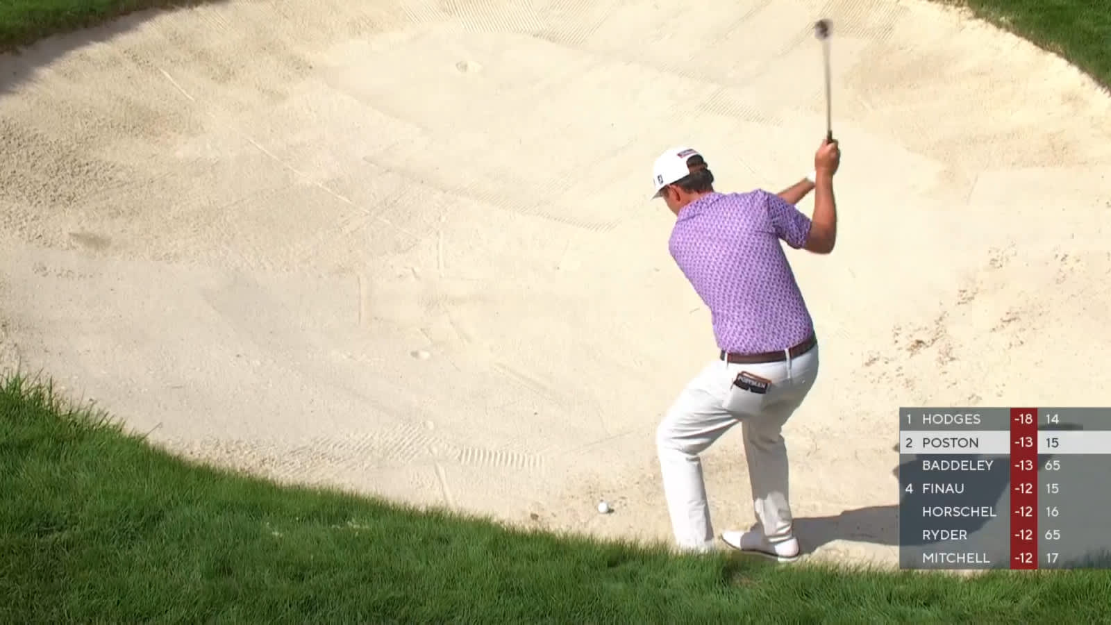J.T. Poston gets up-and-down from greenside bunker at 3M Open