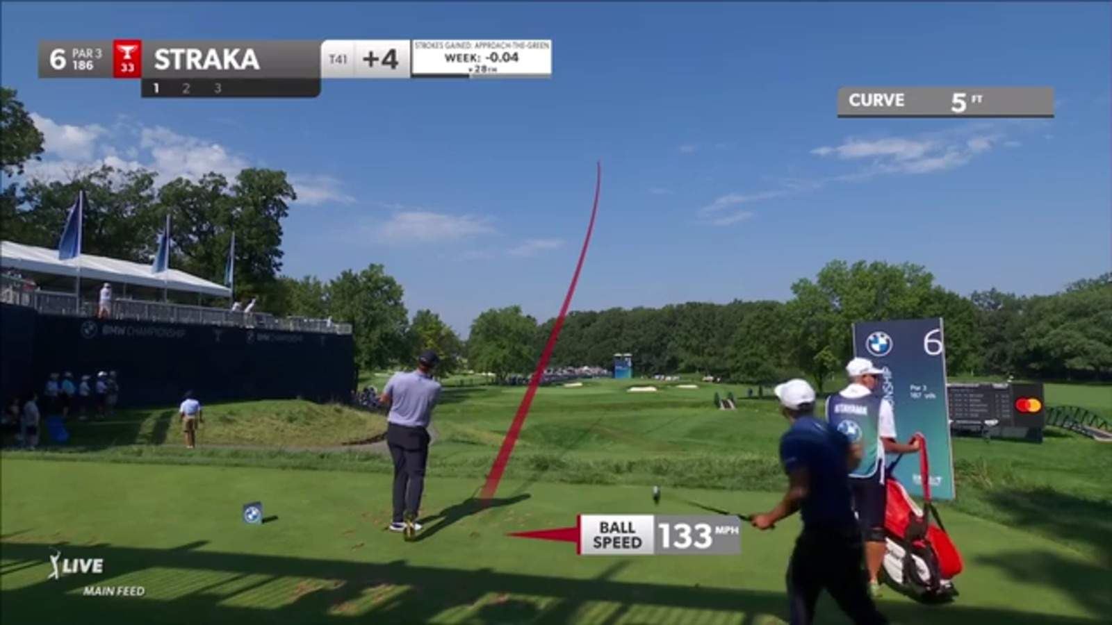 Sepp Straka sends tee shot to 10 feet to set up birdie at BMW Championship