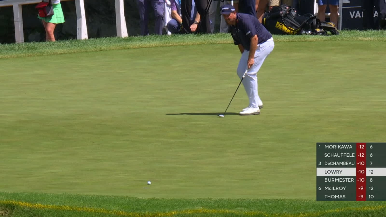 Shane Lowry drips in clutch birdie putt at PGA Championship