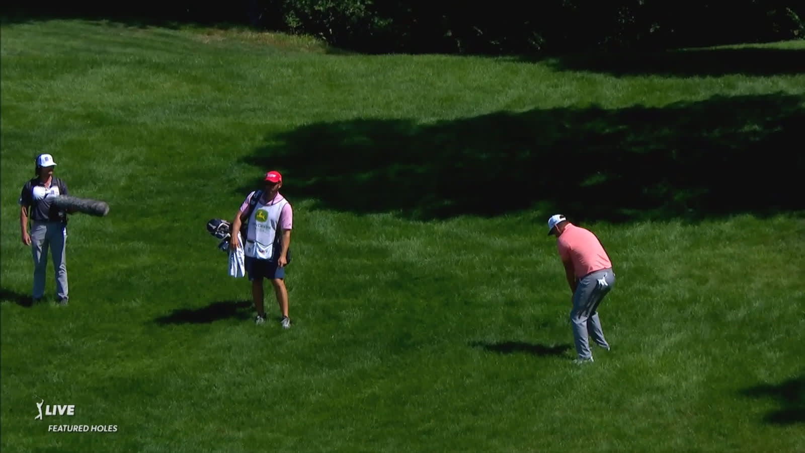 Andrew Novak gets out the rough to set up birdie putt at John Deere