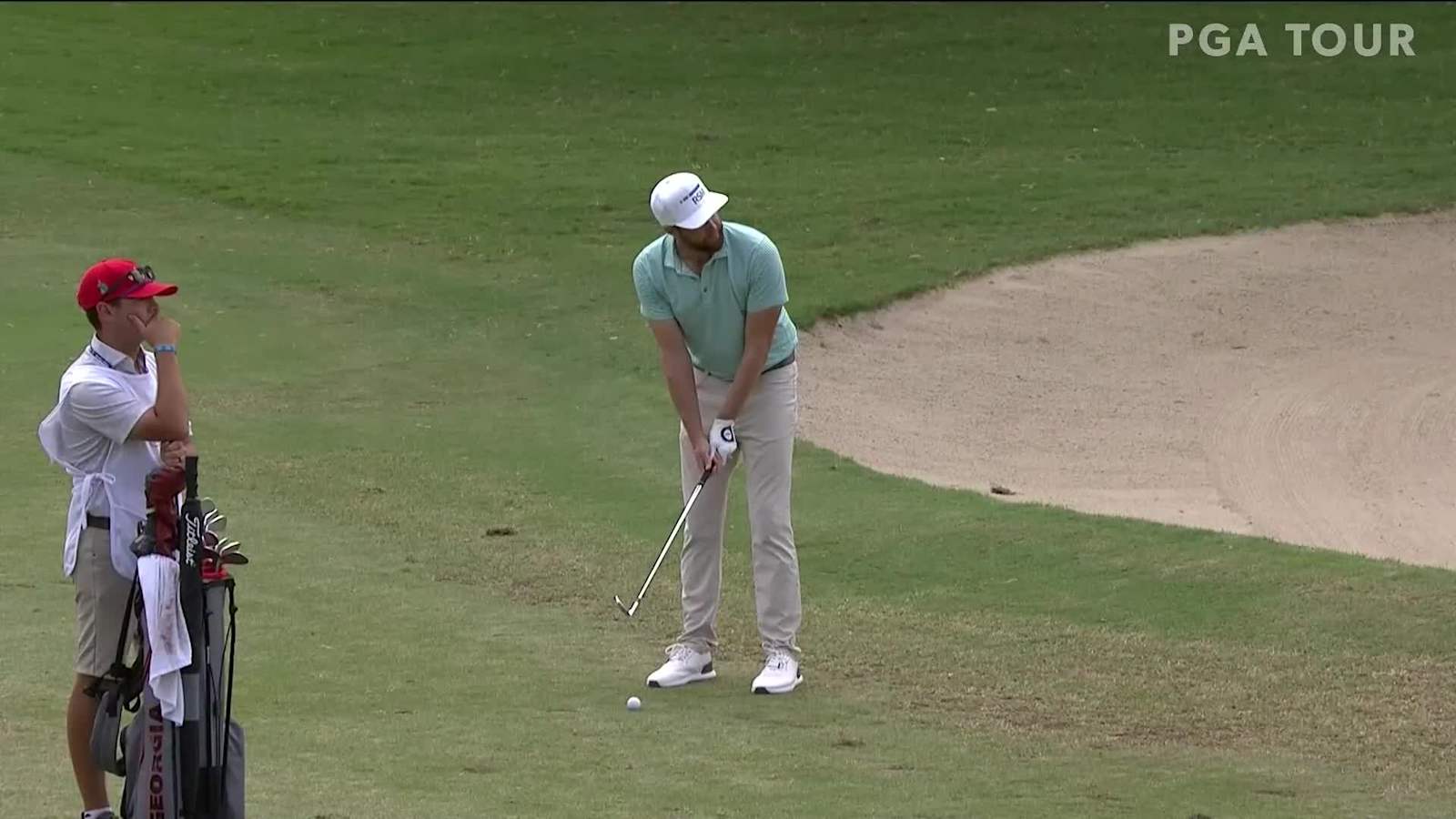 Chris Kirk dials in approach to set up birdie at the Sony Open 