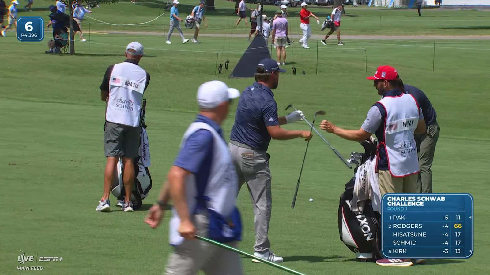 Andrew Novak makes birdie on No. 6 at Charles Schwab