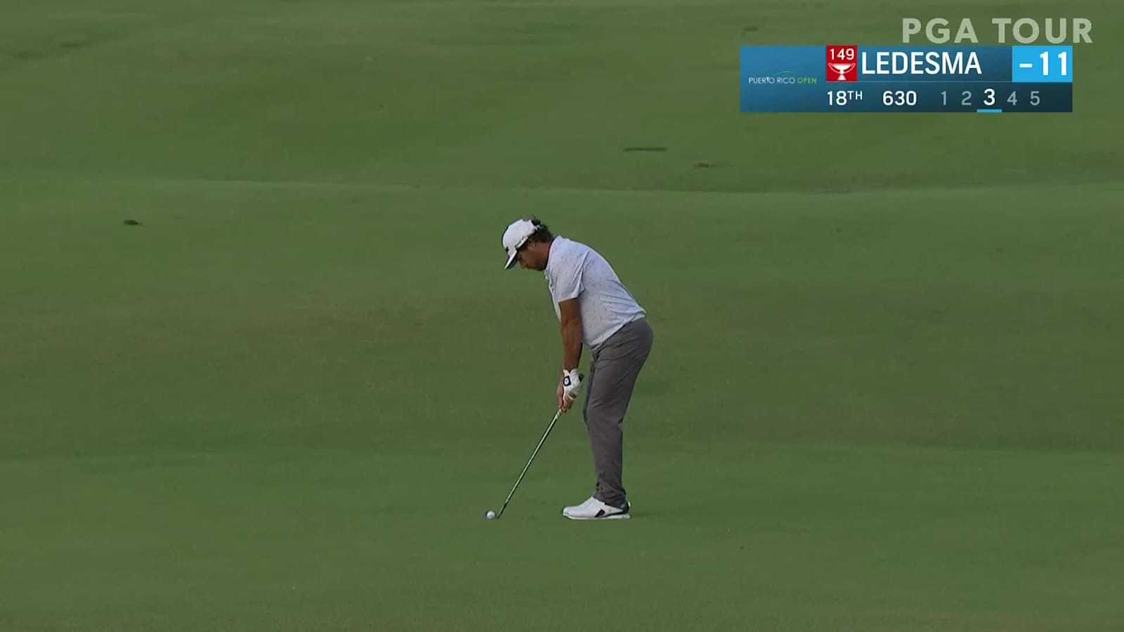 Nelson Ledesma's short approach leads to birdie at Puerto Rico