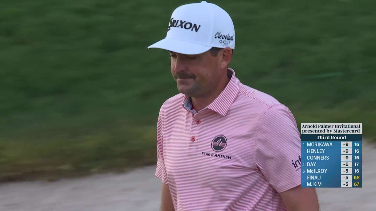 Keegan Bradley sinks a 20-foot birdie putt at Arnold Palmer Invitational