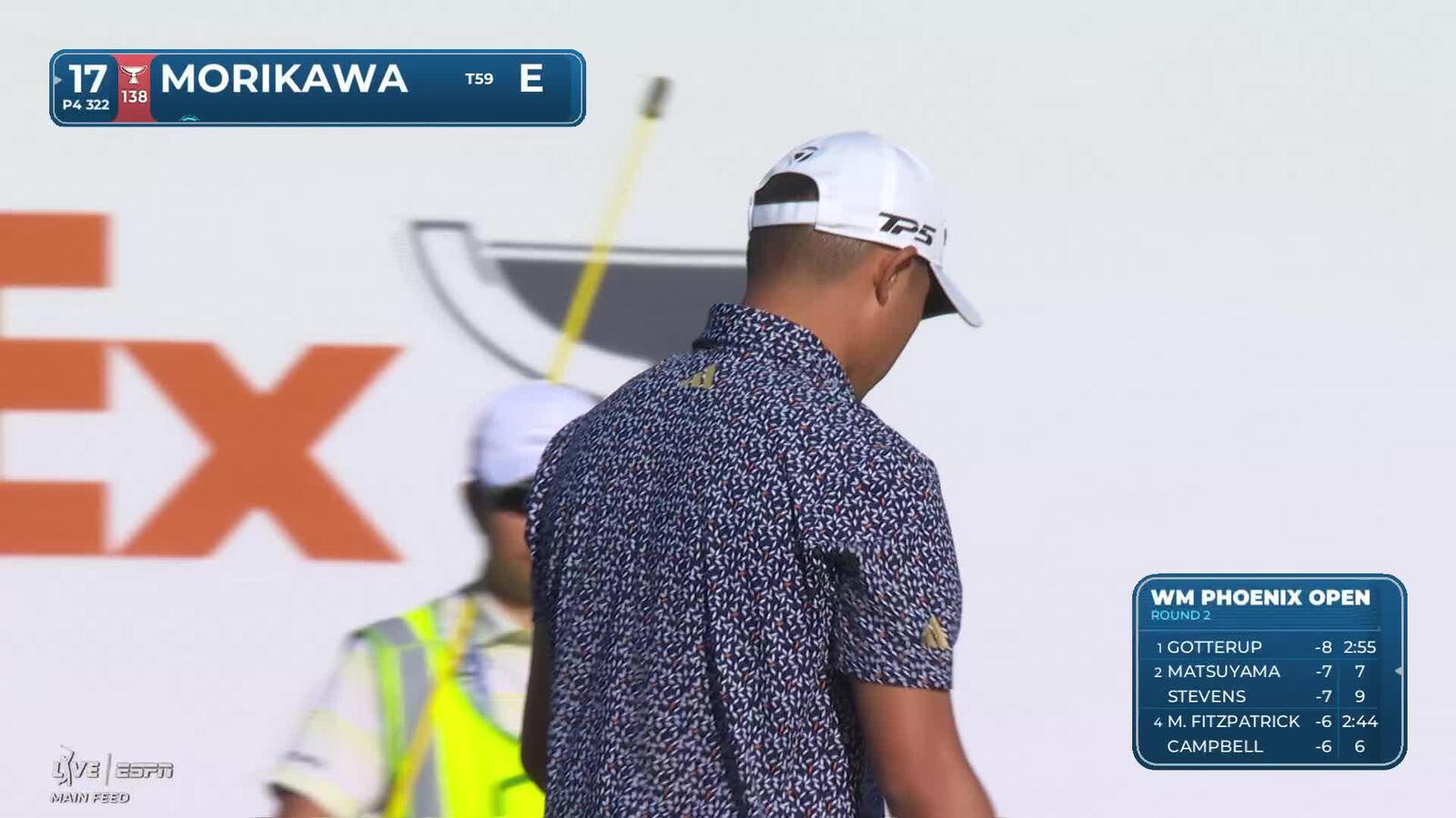 Collin Morikawa hits 319-yard drive to 23 feet, sets up birdie on No. 17 at WM Phoenix Open