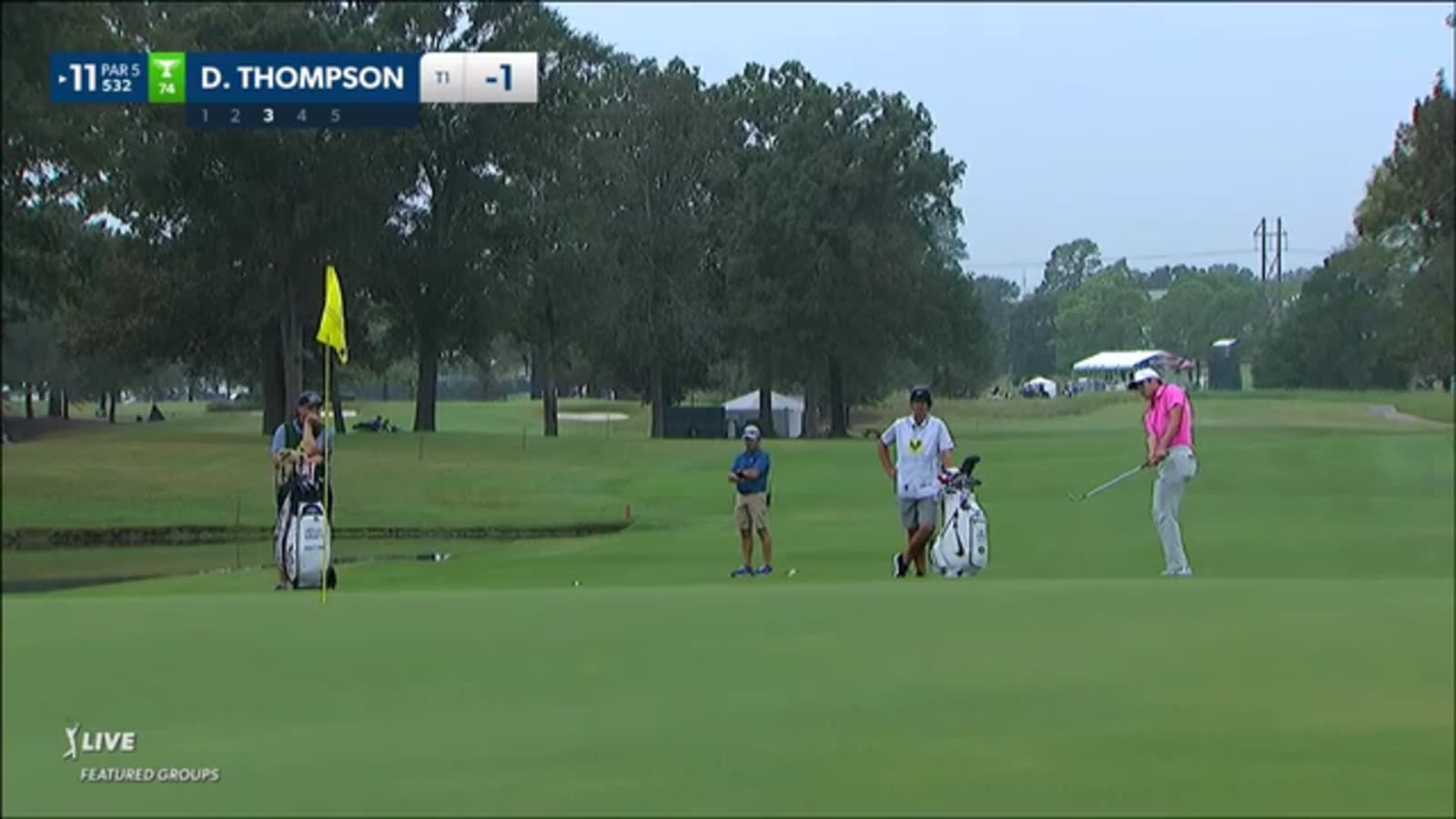 Davis Thompson gets up-and-down for birdie at Sanderson Farms