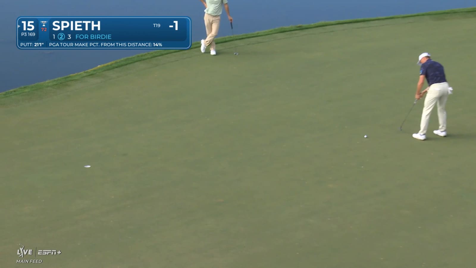 Jordan Spieth jars a 21-foot birdie putt at Cognizant Classic