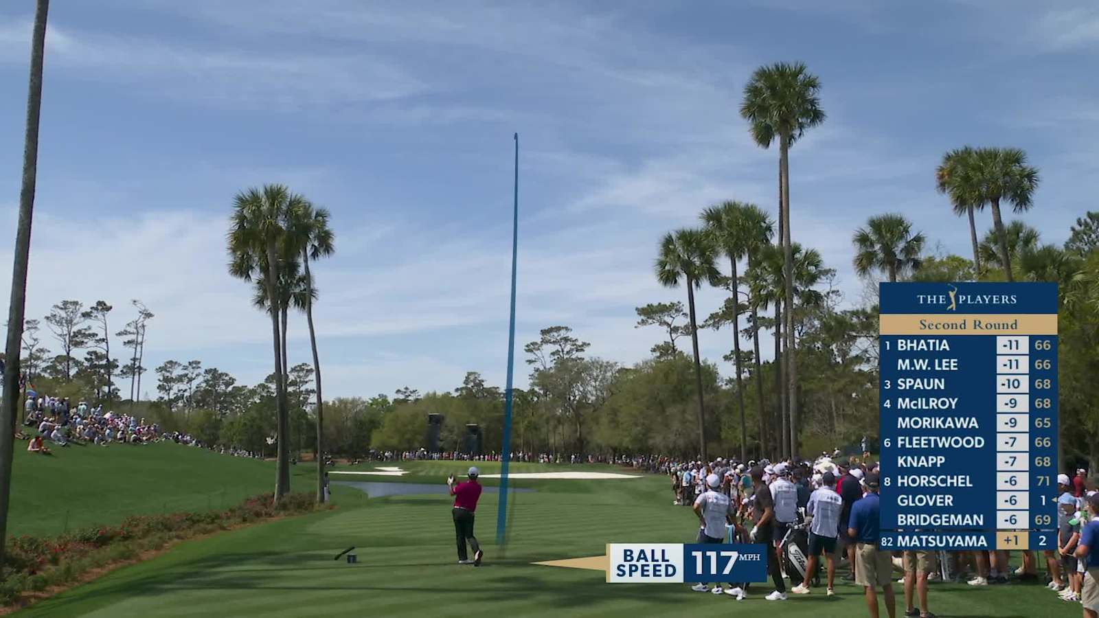 Hideki Matsuyama throw dart to set up birdie at THE PLAYERS