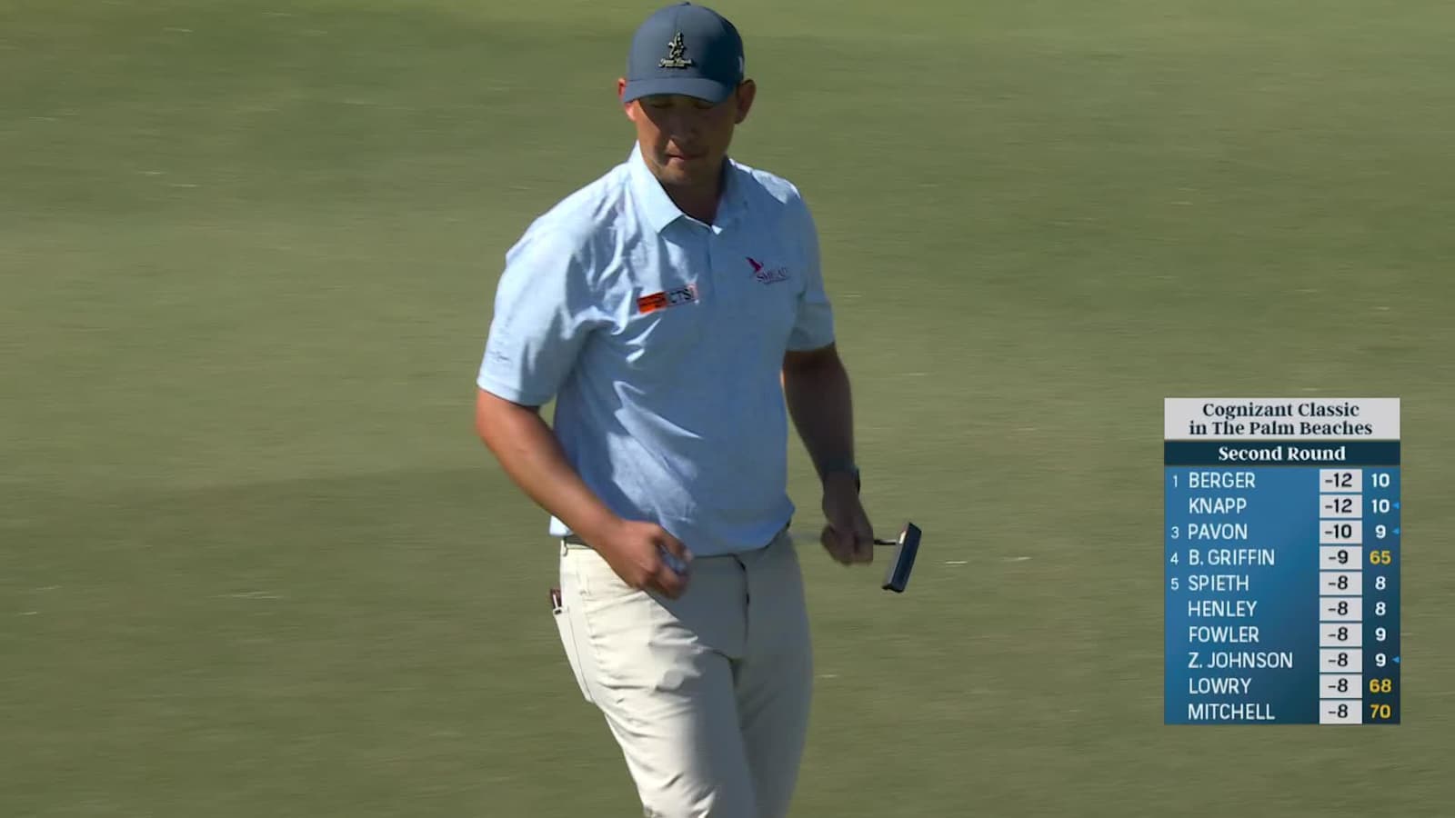 Rico Hoey makes birdie putt at Cognizant Classic
