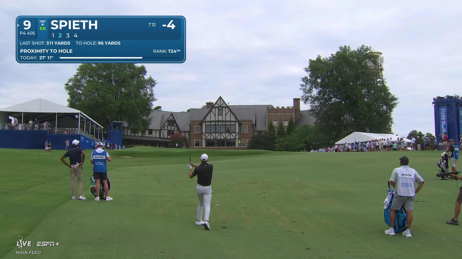 Jordan Spieth closes with birdie to shoot 65 at Wyndham