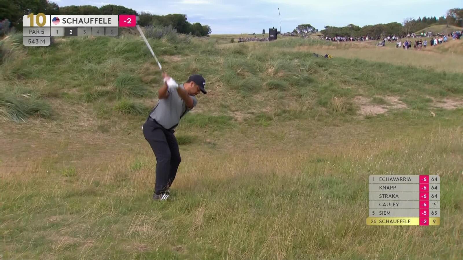 Xander Schauffele recovers from fescue to make birdie at Genesis Scottish Open
