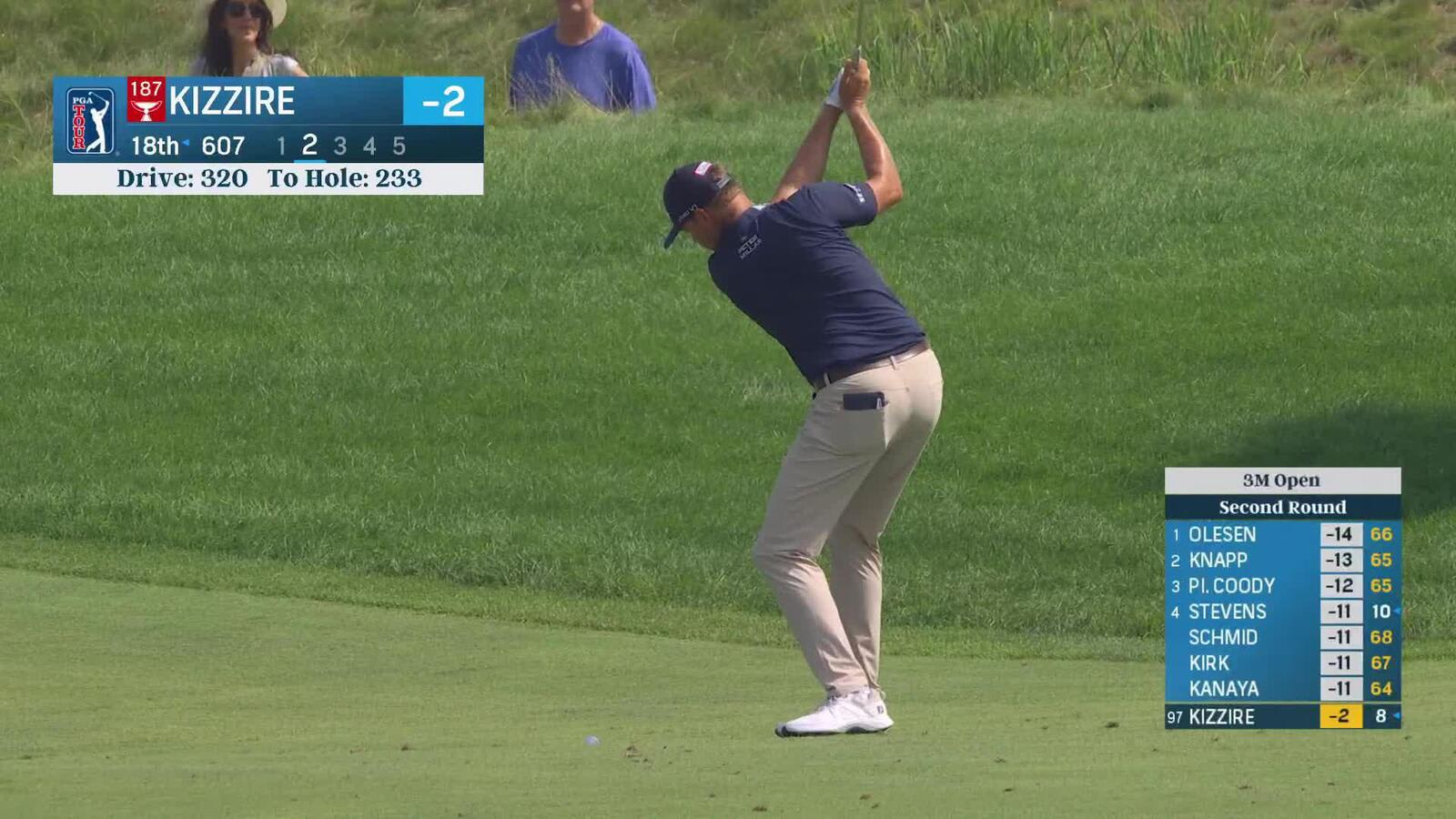 Patton Kizzire makes birdie on No. 18 at 3M Open