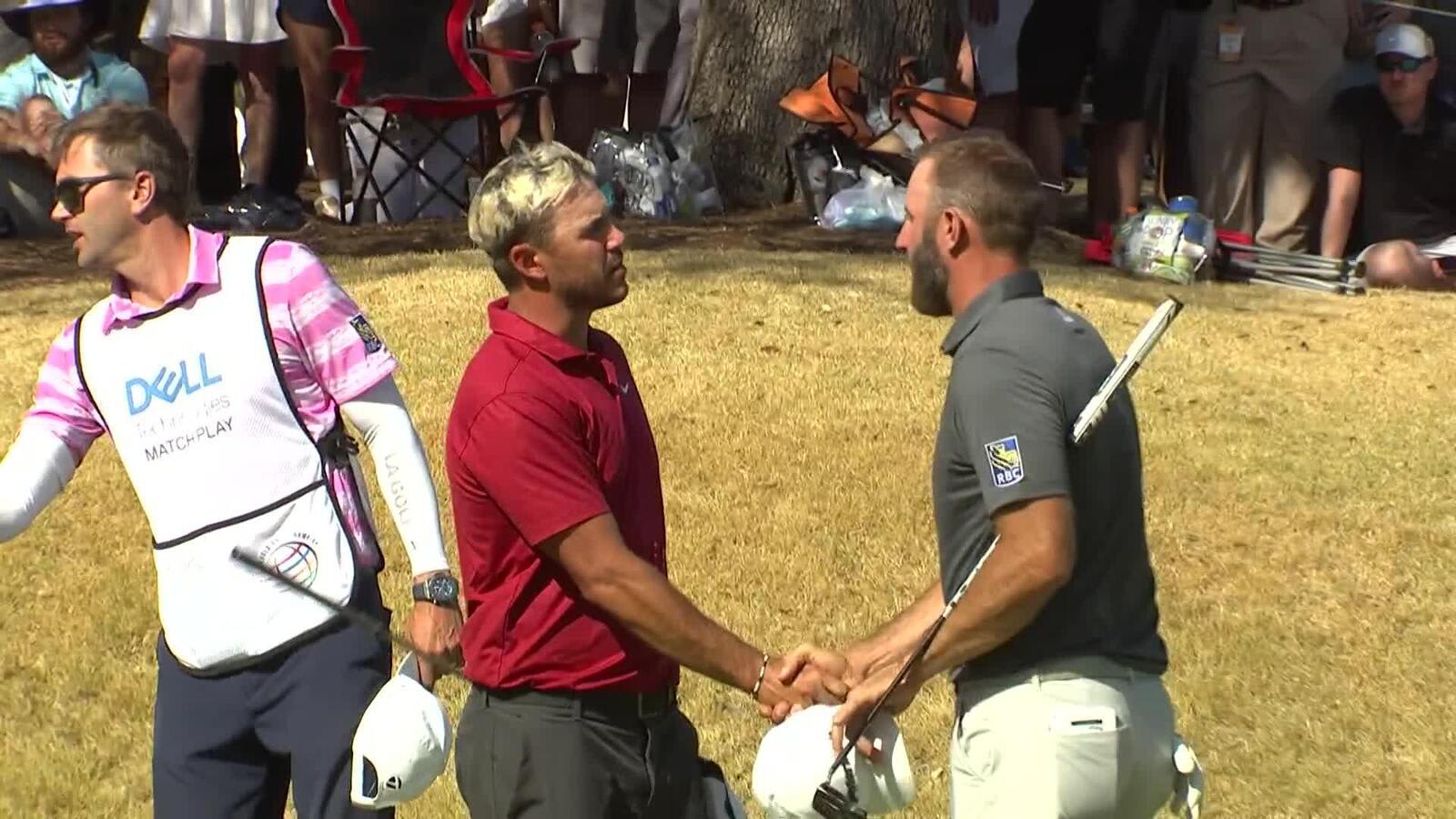 Dustin Johnson drives the green to secure match at WGC-Dell Match Play