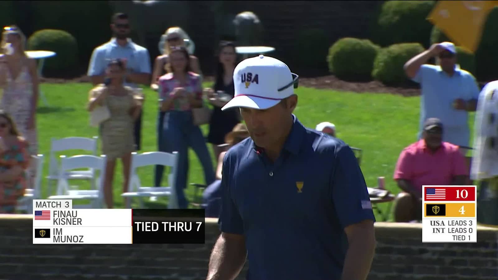 Kevin Kisner makes eagle on No. 7 at Presidents Cup