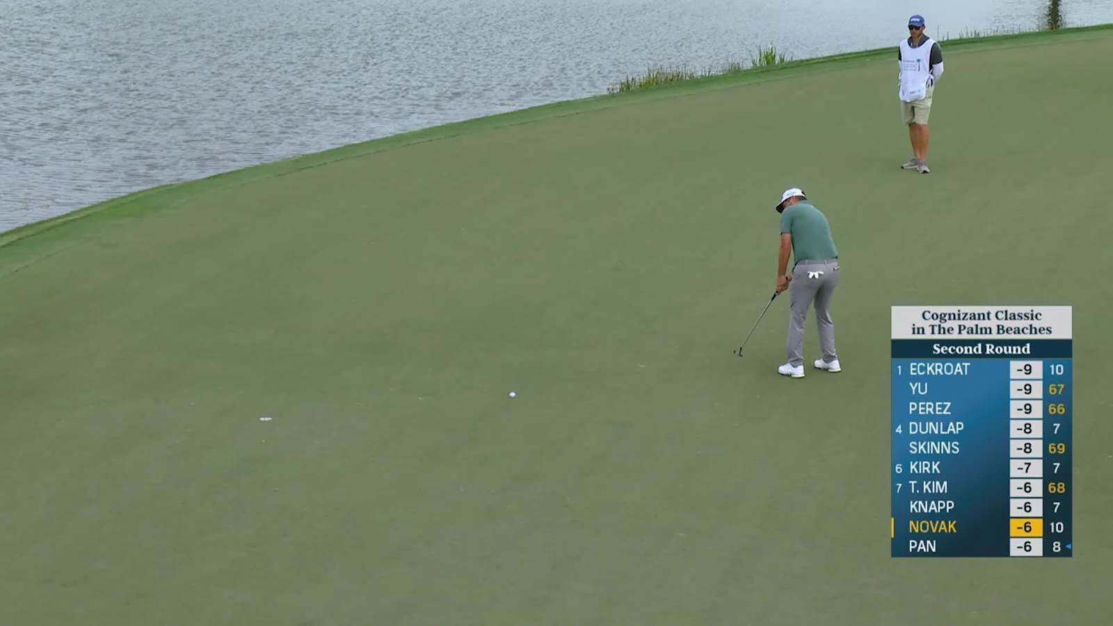 Andrew Novak notches a birdie at Cognizant Classic